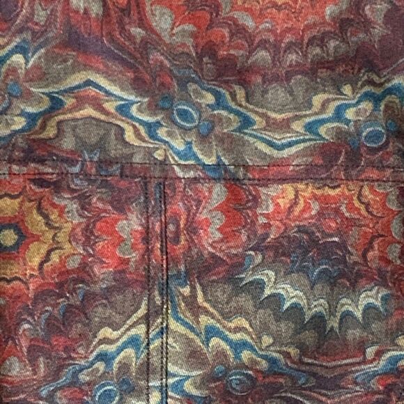 Coldwater Creek Jacket LARGE Multi Color Lined Artsy Long Sleeve Button Up - Picture 10 of 16